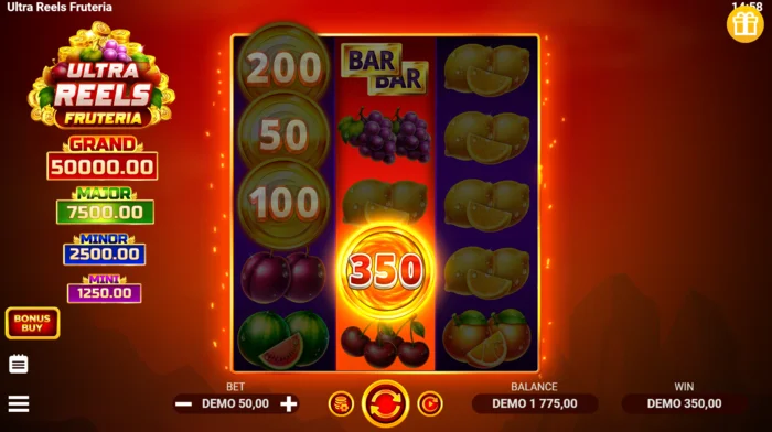Ultra Reels Fruteria - monete Coin Collect con valori
